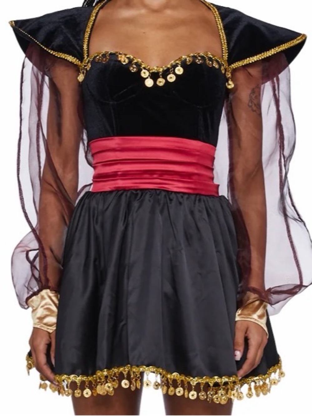 Dolls Kill Jafar Inspired Mini Dress with Parrot